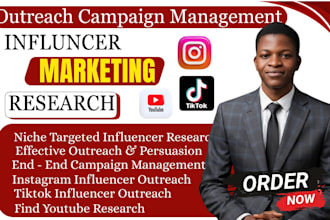 research instagram, tiktok, and youtube influencers for influencer marketing