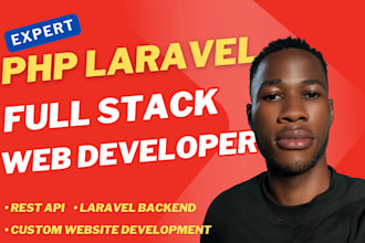 develop php laravel website and laravel rest api backend