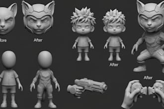 do stl, file repair and custom modification for 3d printing