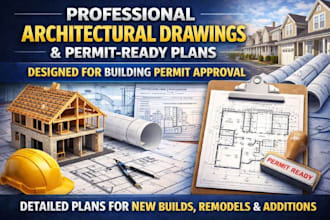 professional architectural drawings and permit ready plans