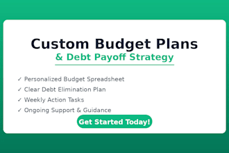 create a personalized budget plan and debt payoff strategy for you