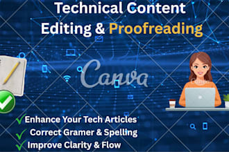 professionally edit and proofread your technical content