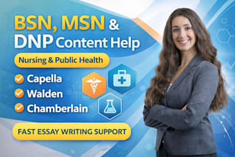 do capella, walden, chamberlain, bsn,msn and dnp nursing and public health