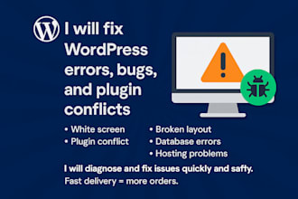 fix wordpress errors, bugs, and plugin conflicts