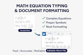 convert handwritten and PDF math equations into ms word equation format