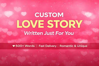 write a personalized romantic love story for you