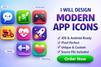 design modern and professional app icon