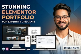 design a modern portfolio website in wordpress