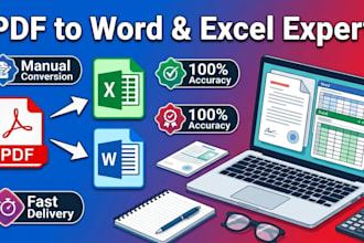 professional PDF conversion to word and excel