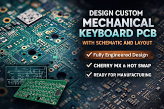 design custom mechanical keyboard pcb with schematic and layout