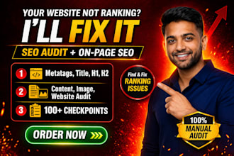 fix your website issues with full audit and on page optimization