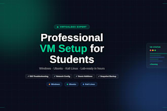 do professional virtualbox vm setup with iso troubleshooting for students