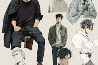 draw anime characters,furry and original characters