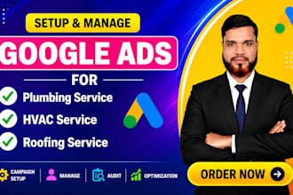 do google ads for plumbing, hvac, roofing, auto detailing and cleaning service