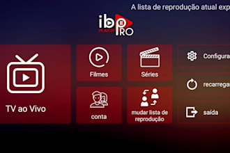 o rebranding for all iptv app, tivimate, ibproplayer, cpanal, app design