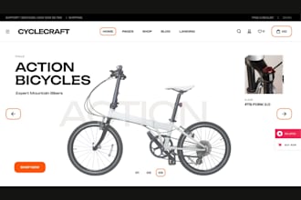 bicycle website bicycle shopify store bicycle store