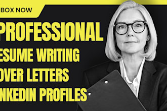 write, edit your CV, resume, cover letter, linkedin profile