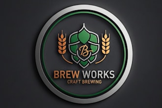create unique and modern brewery logo for your brand