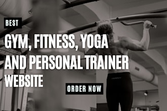 design a gym, fitness, yoga and personal trainer website