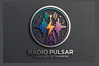 do professional and unique radio station logo for your brand