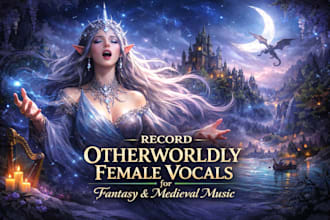 record otherworldly female vocals for fantasy and medieval music