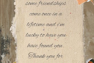 personalized antique love letter design