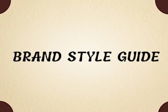 design brand style guide for start up company