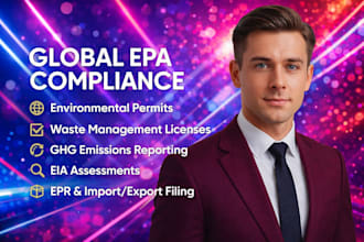 provide global epa compliance, permits, epr, waste and ghg reporting