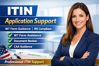 assist you with itin application and w7 form guidance