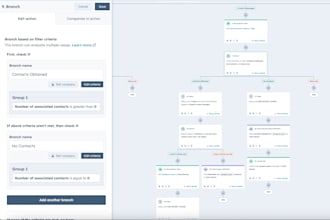 create and set up hubspot workflows , reports and CRM automation