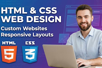 design clean and responsive web pages using HTML and CSS