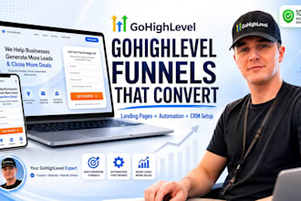 build gohighlevel website ghl landing page sales funnel builder crm automation