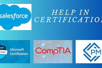 help you in microsoft salesforce scrum comptia pmp certifications