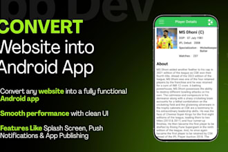 convert website to app, website to native android app