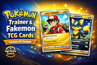 design custom pokemon trainer and fakemon tcg cards
