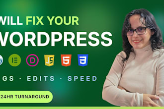 fix, edit, or customize your divi or elementor website