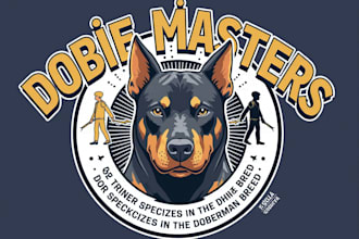 design a professional dog training logo for your pet business