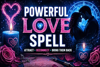 cast a powerful love spell to attract, reconnect and bring them back