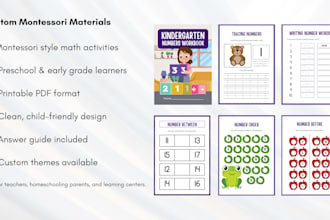 create montessori math activities for early learners