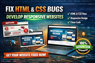 fix your HTML and CSS bugs and build responsive websites
