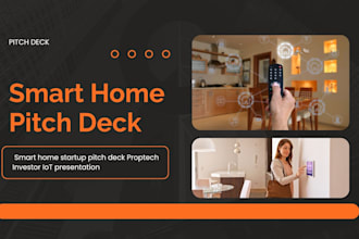 design smart home startup pitch deck proptech deck investor iot presentation
