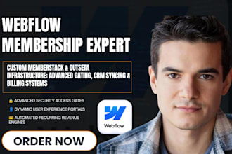 build webflow membership website memberstack outseta setup webflow website