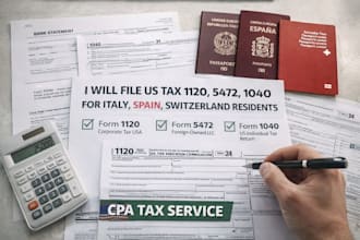 file US tax for italy spain switzerland residents llc tax 1120 5472 1040