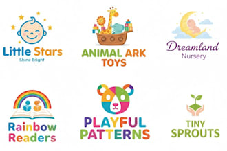 design preschool,mother care,childcare ,daycare , care logo  or website