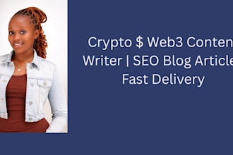 write SEO optimized crypto blockchain and web3 articles