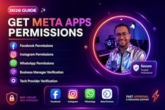 get facebook, instagram, whatsapp permissions, meta API