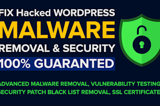 clean hacked wordpress website and remove malware very fast