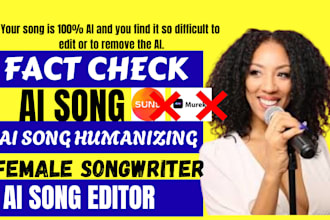turn ai song to human song, humanize song ai, song editor or hip pop songwriter