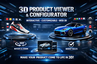 develop 3d product viewer, web 3d configurator, interactive product display, 3js