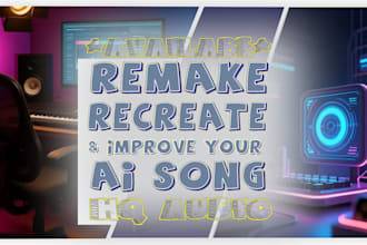 recreate remake and improve ai suno songs into professional